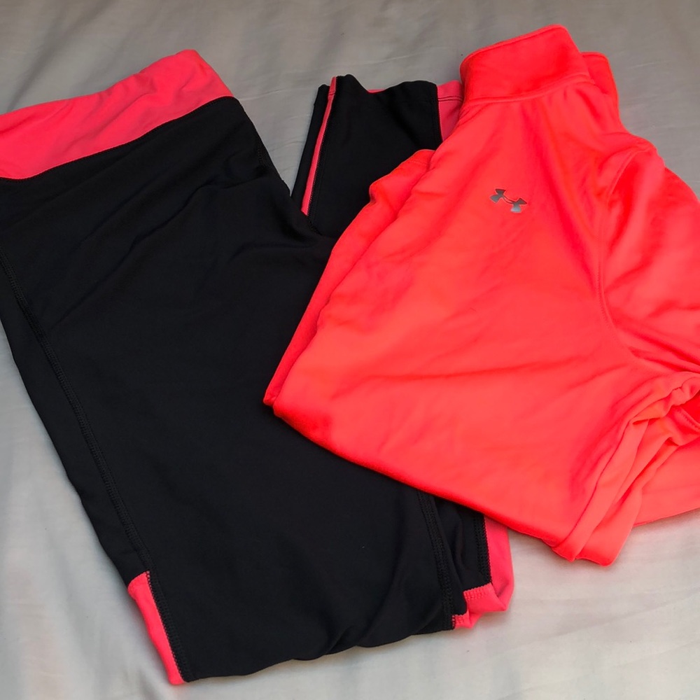 Bright pink Underarmour Pants